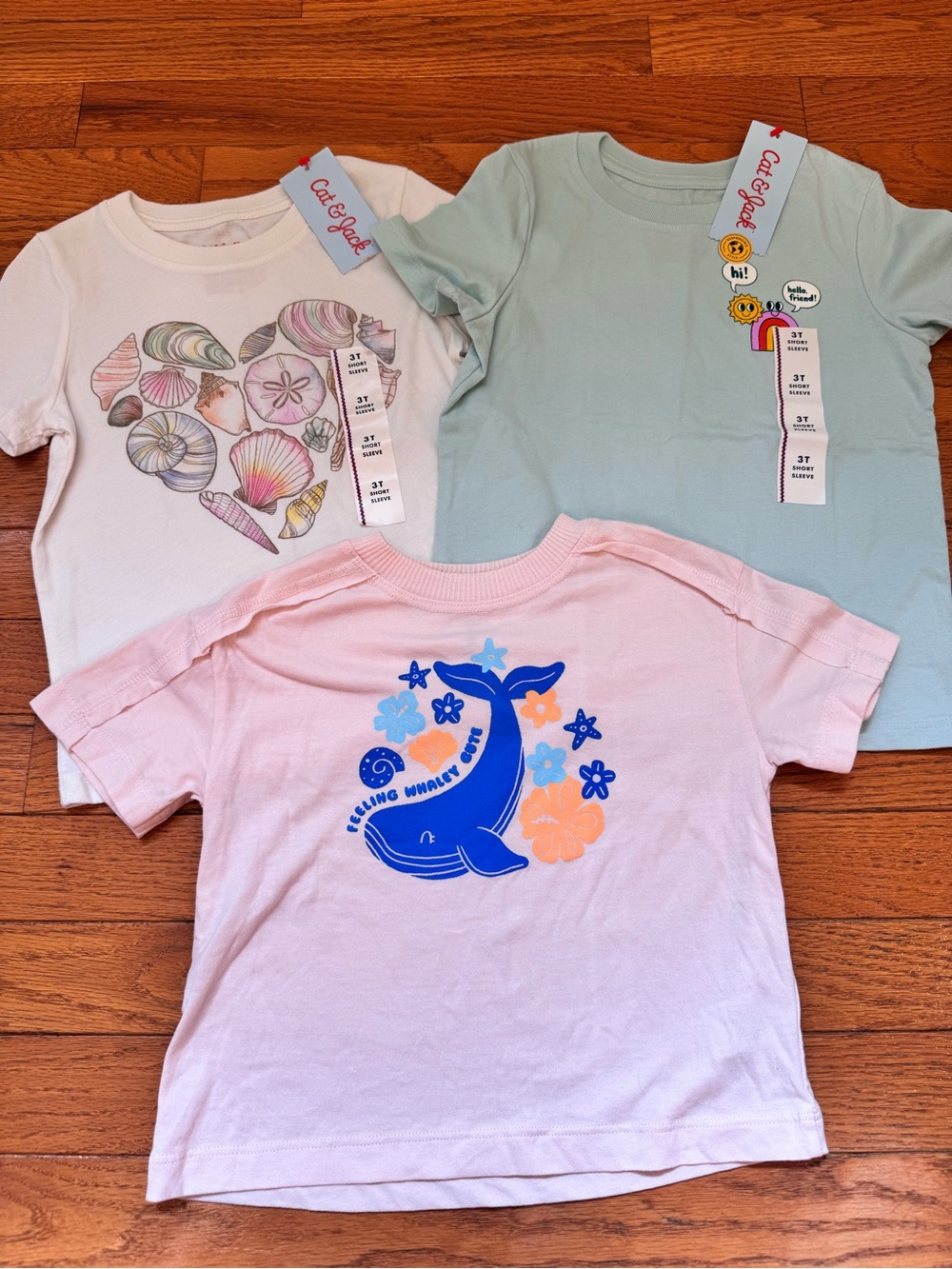 Cat & Jack/DIP Girls Short Sleeve Tee Set -  Graphic Tees